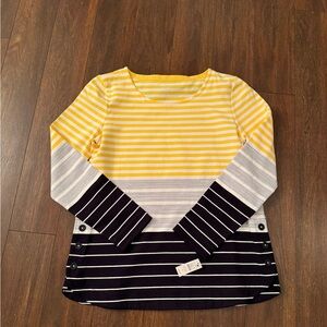 Striped pullover top